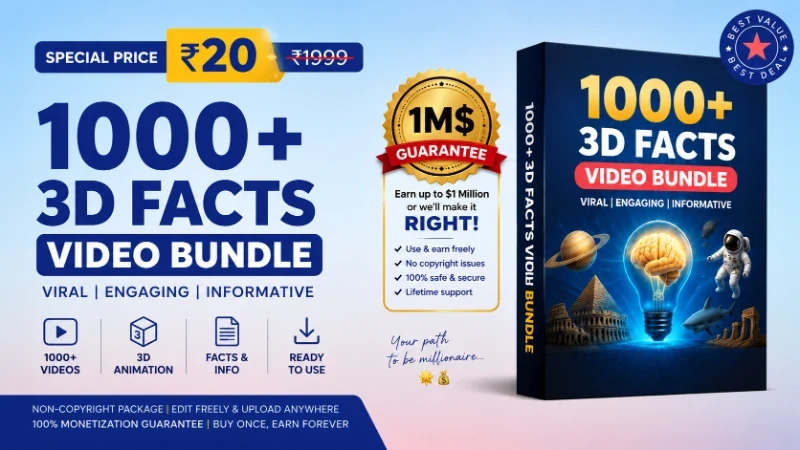 1000+ 3D Facts Video Bundle