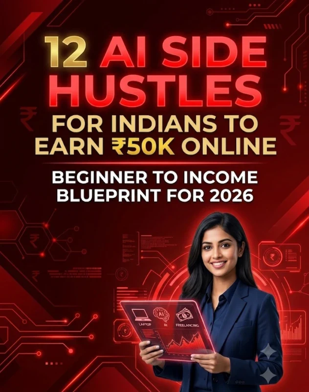 12 AI Side Hustles to Earn Your First ₹50,000 Online